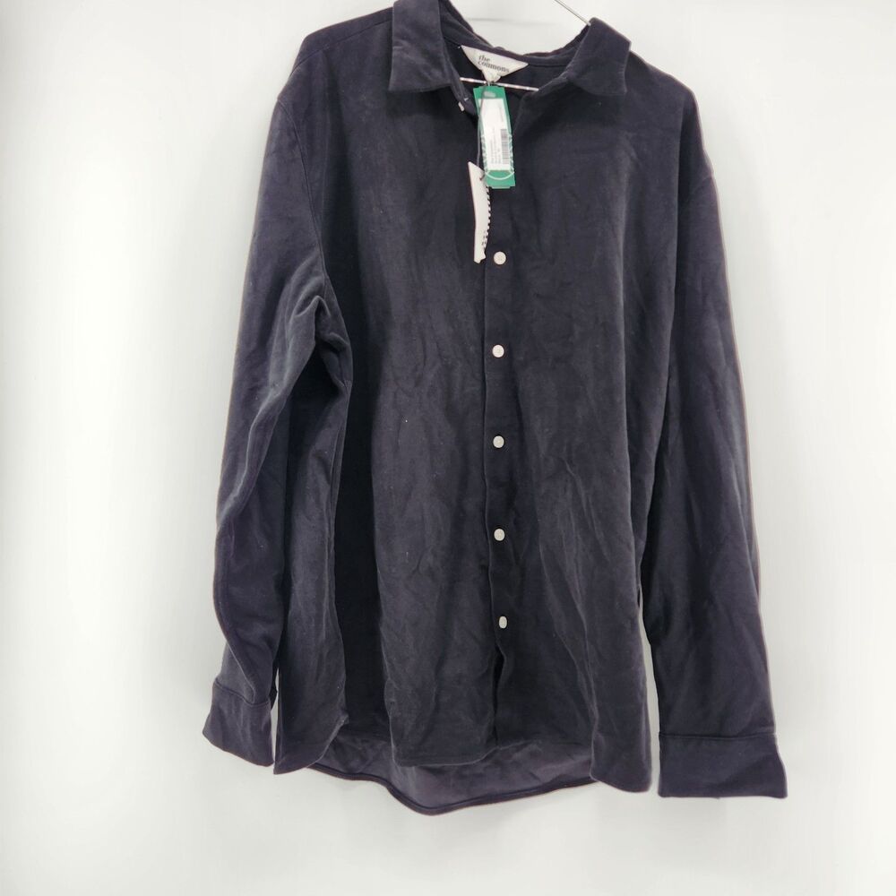 The Commons Men's XL Black Stretch Corduroy‎ Shirt NWT